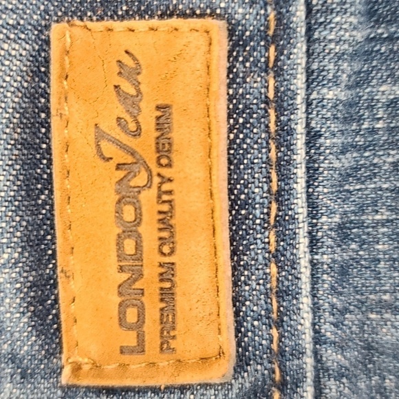 London Jean Womens Button Fly Jeans Pockets Sz 6 EUC - Picture 7 of 12